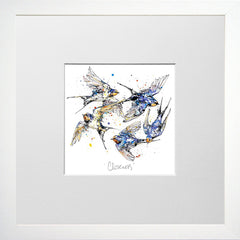 Print Open Edition Animals - Closeness-12 x 12-Small Flat White Frame