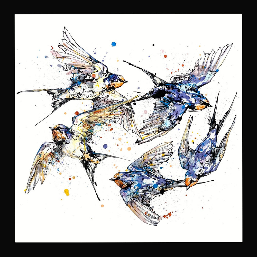 Print Open Edition Animals - Closeness-30 x 30-Black Box Frame (No Mount)