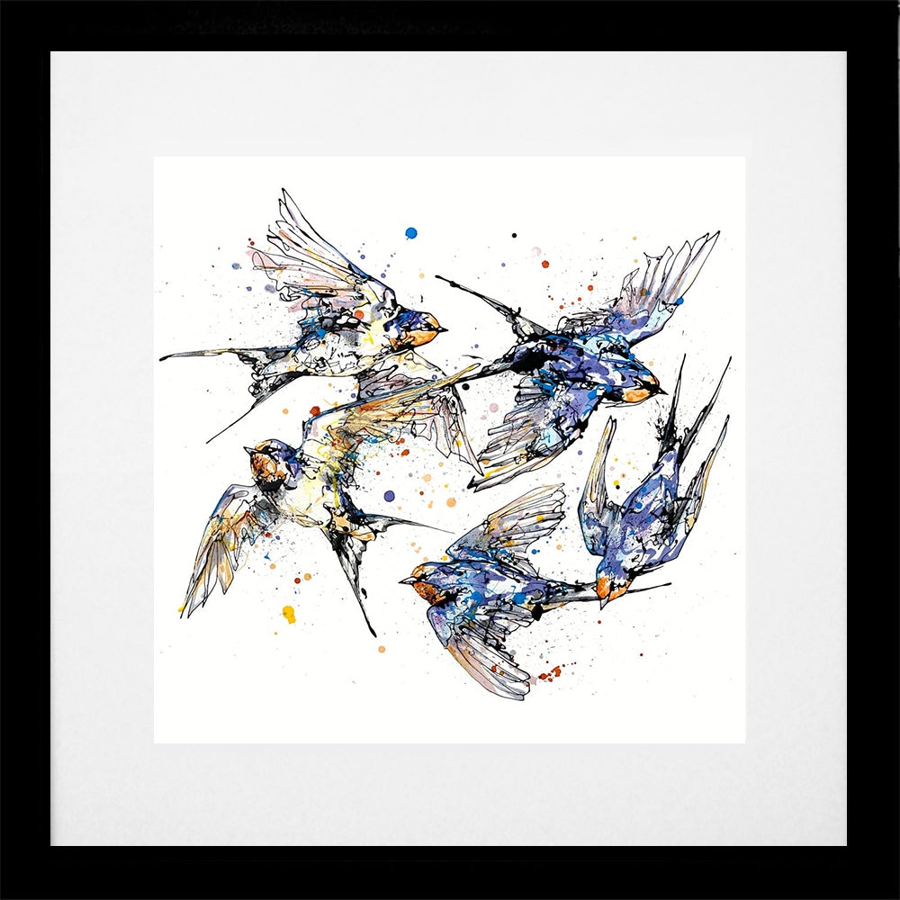 Print Open Edition Animals - Closeness-30 x 30-Black Box Frame (With Mount)