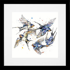 Print Open Edition Animals - Closeness-30 x 30-Black Box Frame (With Mount)