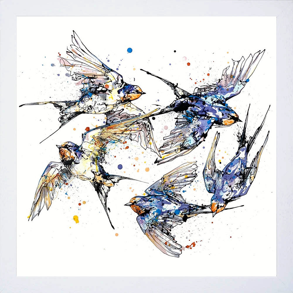 Print Open Edition Animals - Closeness-30 x 30-White Box Frame (No Mount)