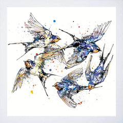 Print Open Edition Animals - Closeness-30 x 30-White Box Frame (No Mount)