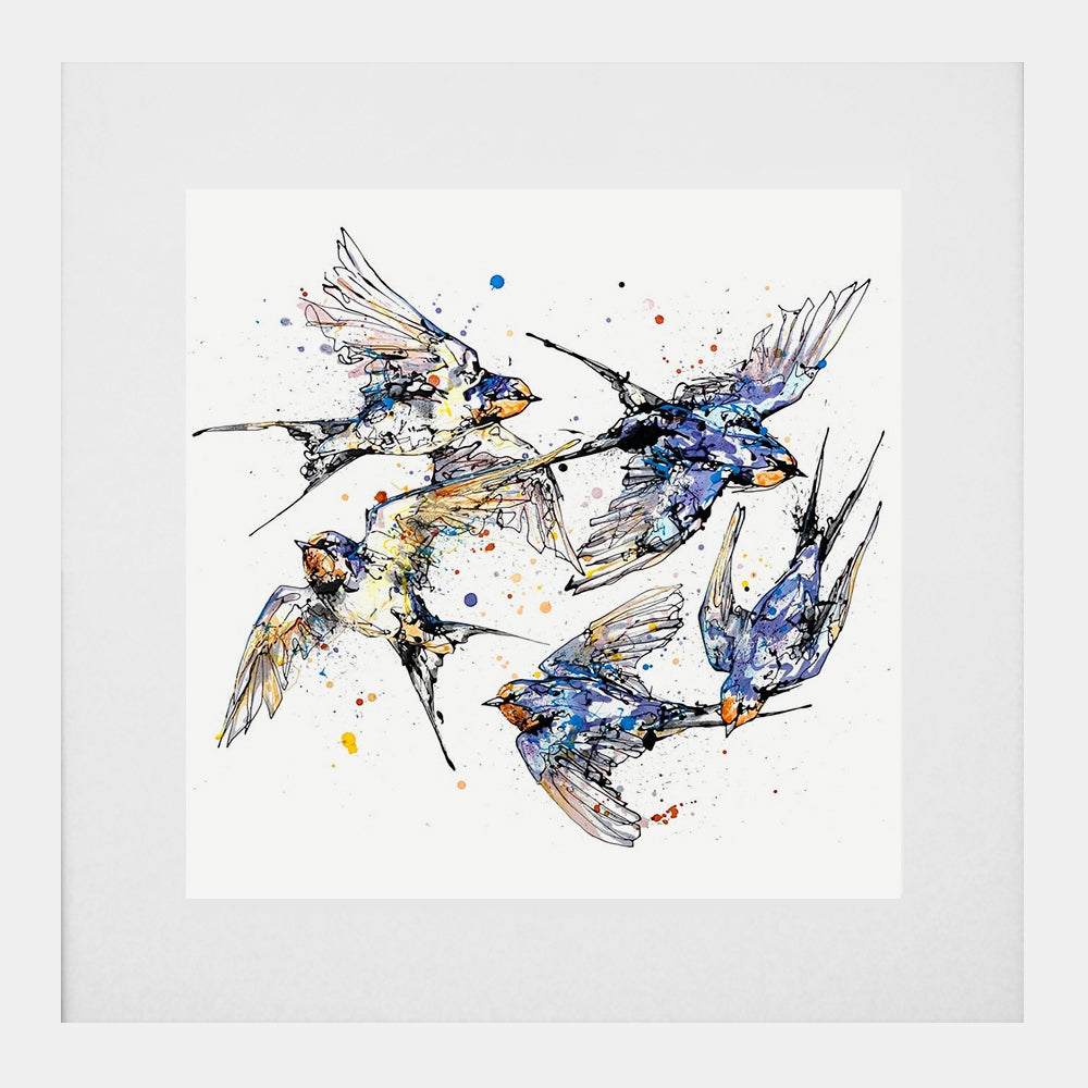 Print Open Edition Animals - Closeness-30 x 30-White Box Frame (With Mount)