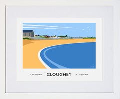 Co Down - Cloughey Frame White 40x30 With Mount