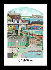 Places - County Antrim - Black Frame