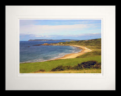 Co. Antrim - Whitepark Bay Towards Rathlin - Flat Black Frame