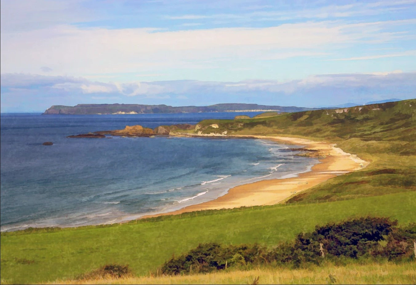 Co. Antrim - Whitepark Bay Towards Rathlin