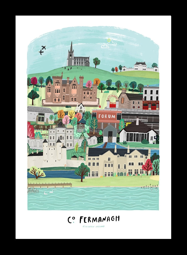 Places - County Fermanagh - Black Frame