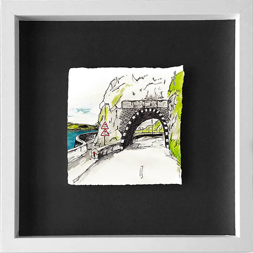 Memories - The Coast Road-10 x 10-White Box Frame