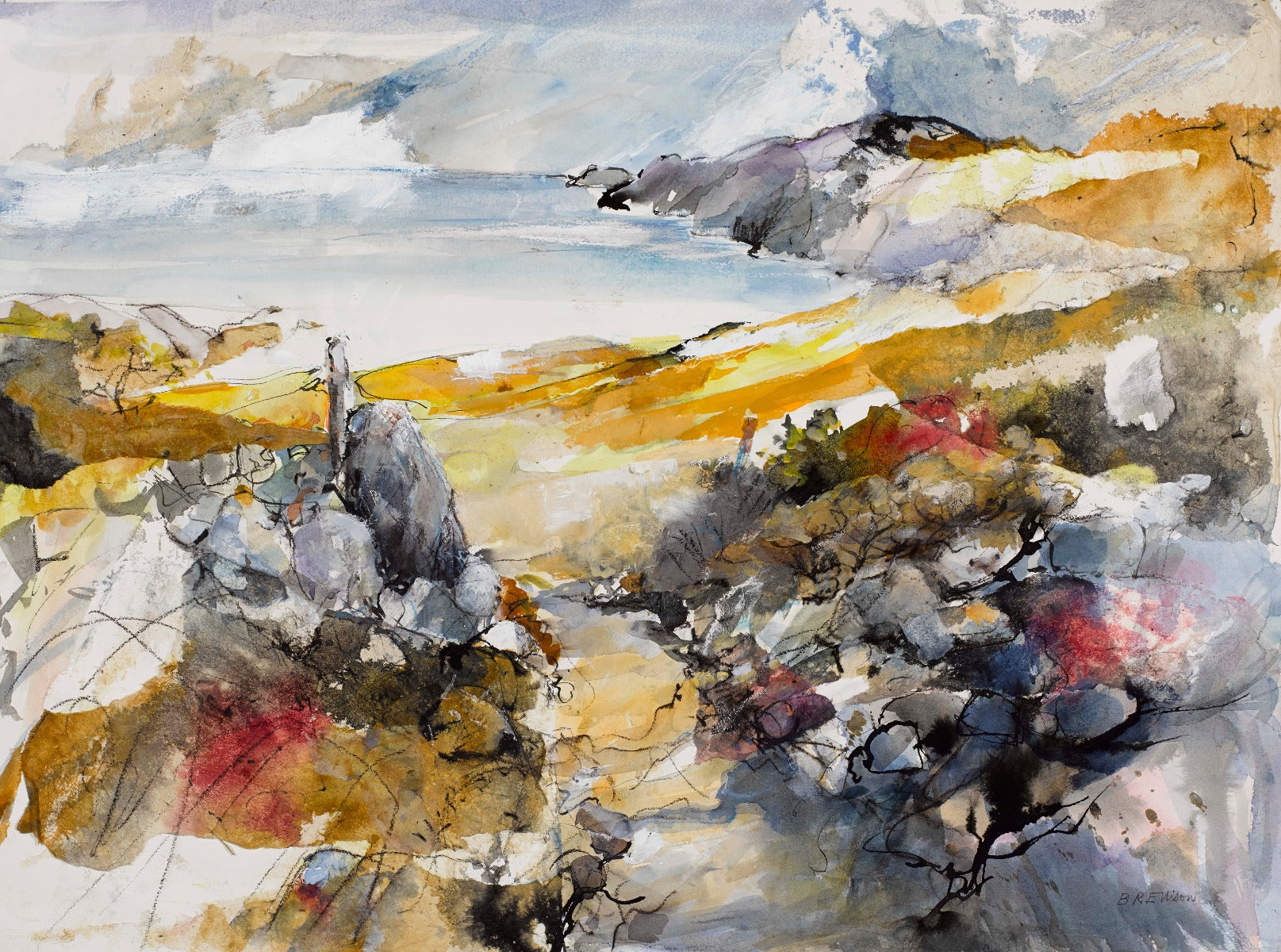 Coastal Path Unframed