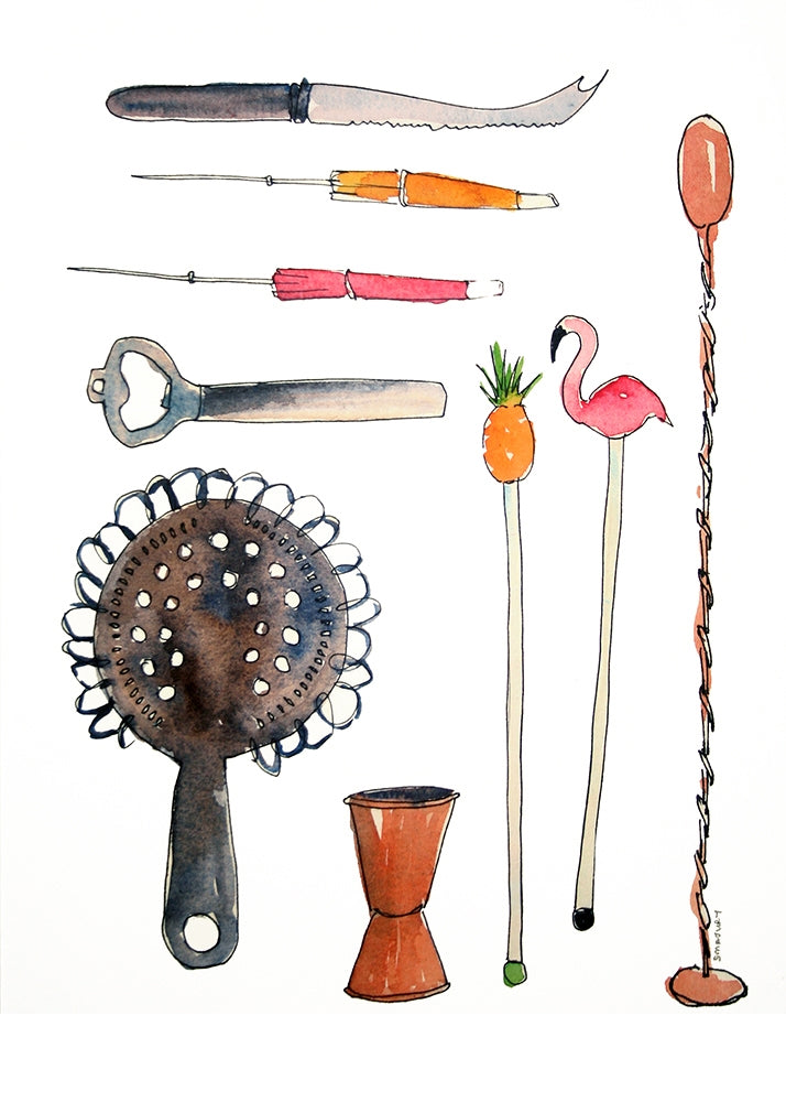 Drinks Cocktail - Accessories Unframed