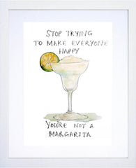 Drinks Cocktail - Margarita White Frame