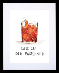 Drinks Cocktail - Old Fashioned Black Frame