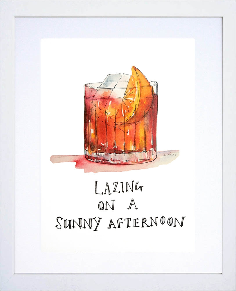 Cocktail - Sunny Afternoon White Frame