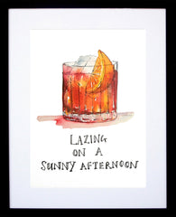 Cocktail - Sunny Afternoon Black Frame
