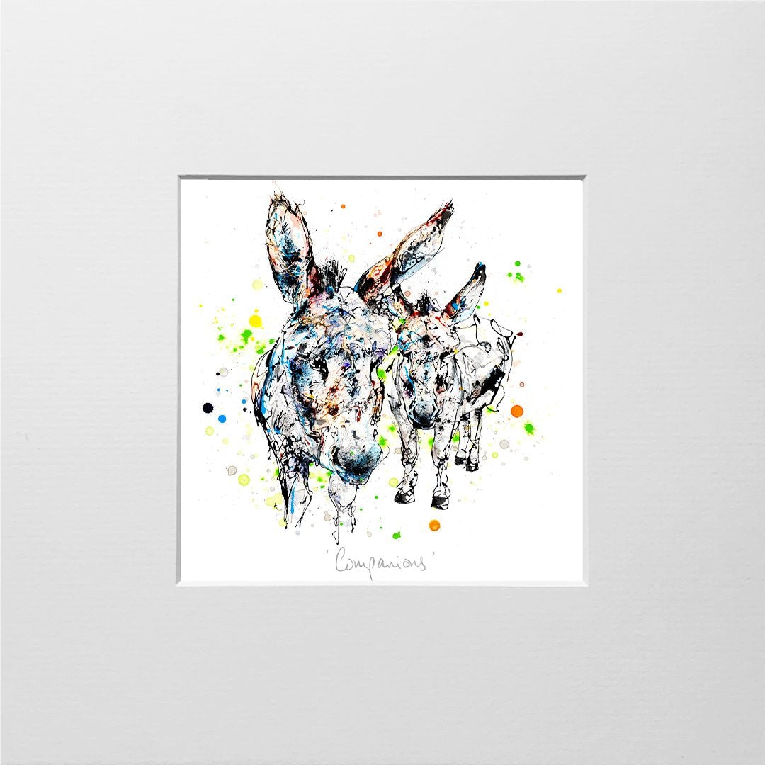 Print Open Edition Animals - Companions-12 x 12-Unframed