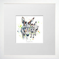 Print Open Edition Animals - Companions-12 x 12-Small Flat White Frame