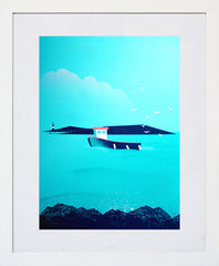 Copeland Islands White Frame (With Mount)