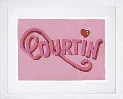 Northern Irish Slang - Courtin White Frame