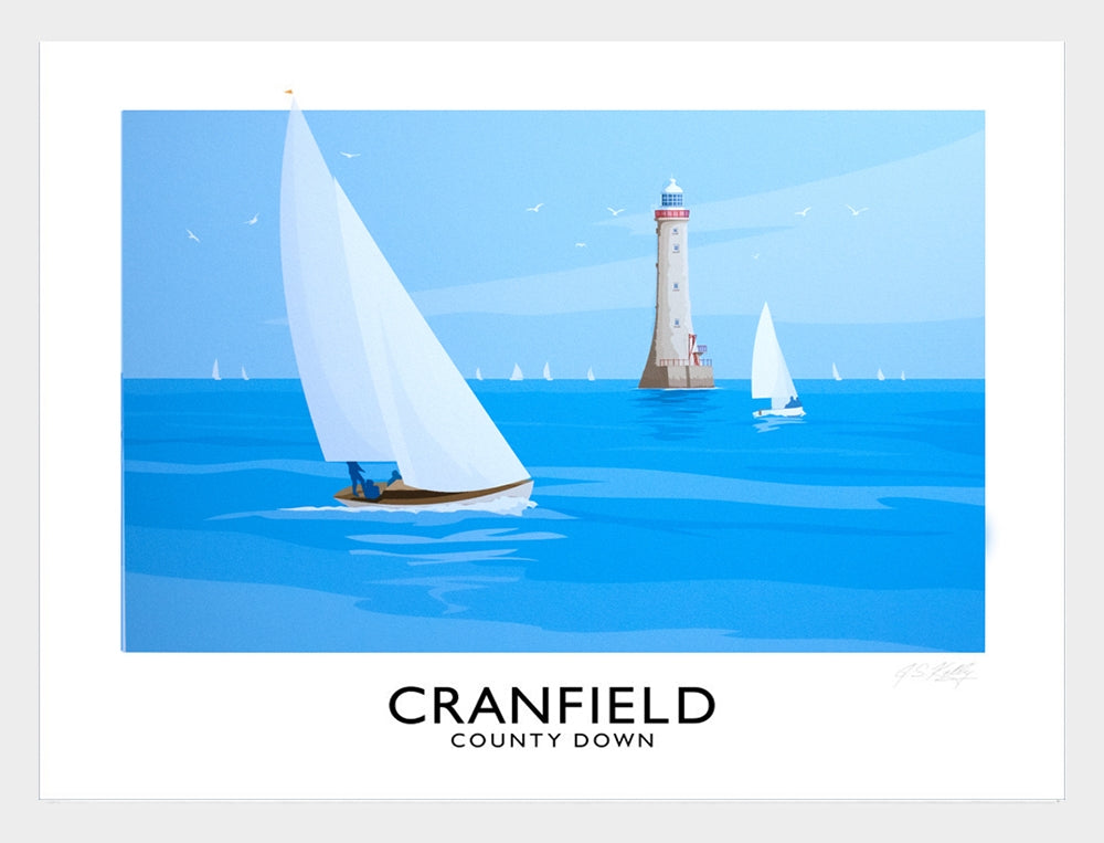Co Down - Cranfield-70 x 50-White Box Frame (No Mount)