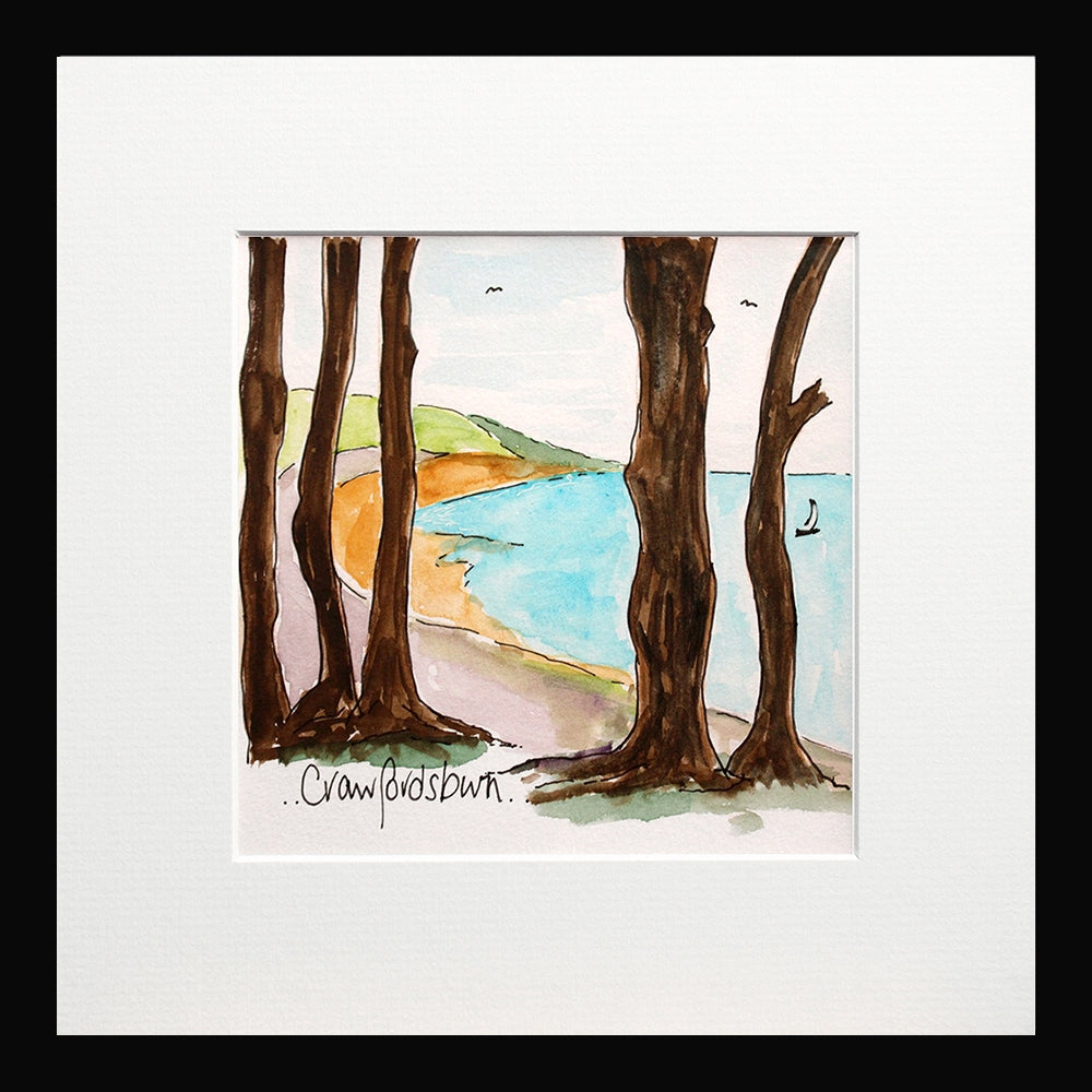 Crawfordsburn Small Flat Black Frame