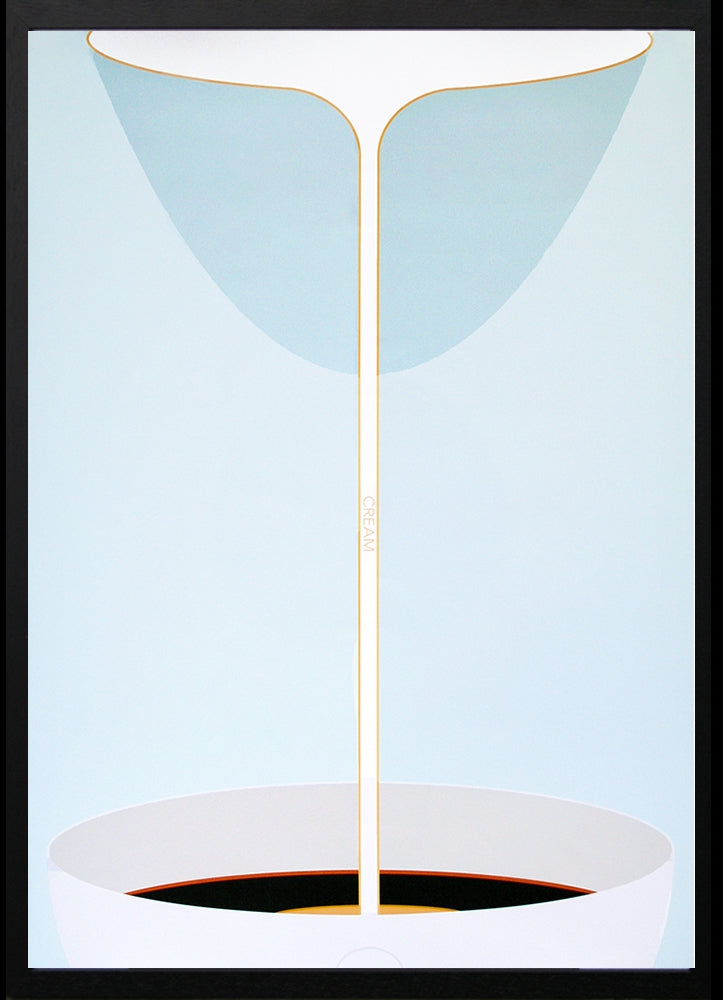 Cream Pour Black Frame