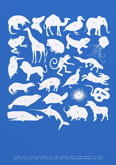 Nature - Creatures A-Z in Blue
