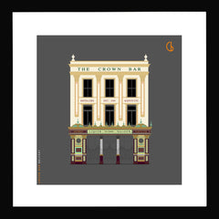 Crown Bar Belfast Black frame 29 x 29