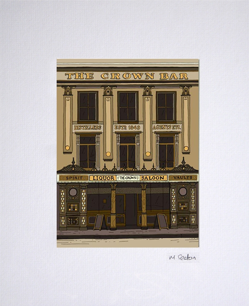 Crown Bar, Belfast (UF) 16x11.5