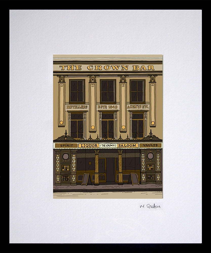 Crown Bar, Belfast (F) 16x11.5