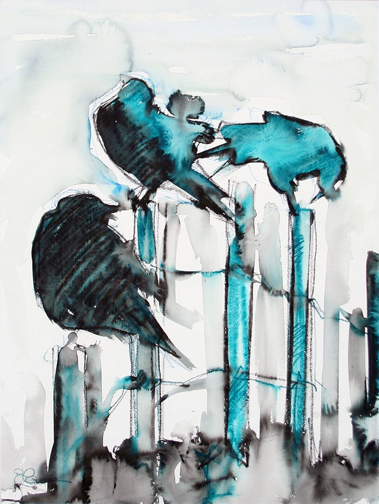 Original - Crows On Poles