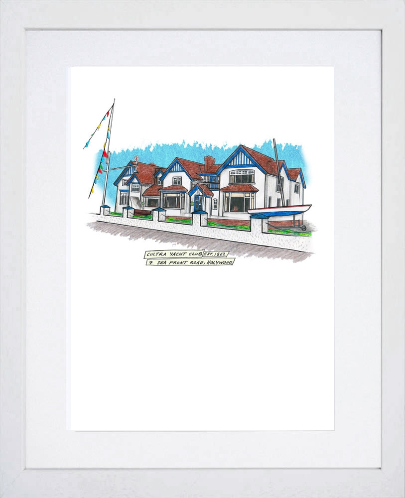 Pubs - Cultra Yacht Club White Frame