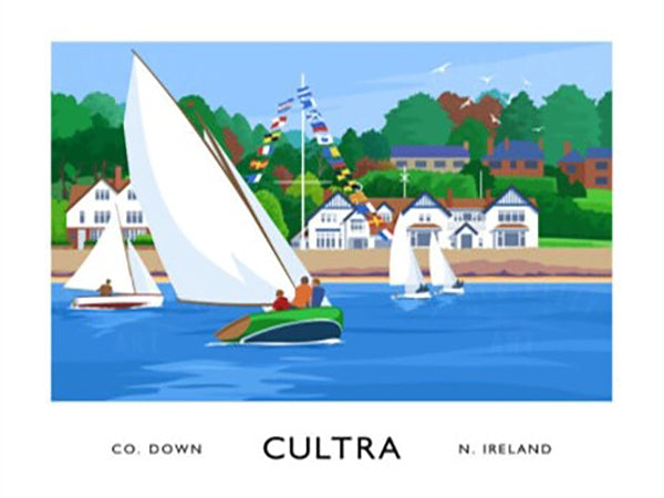 Co Down - Cultra Sailing-40 x 30-Unframed
