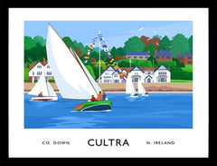 Co Down - Cultra Sailing-70 x 50-Black Box Frame (No Mount)