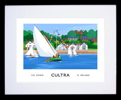 Co Down - Cultra Sailing-40 x 30-Black Box Frame (With Mount)