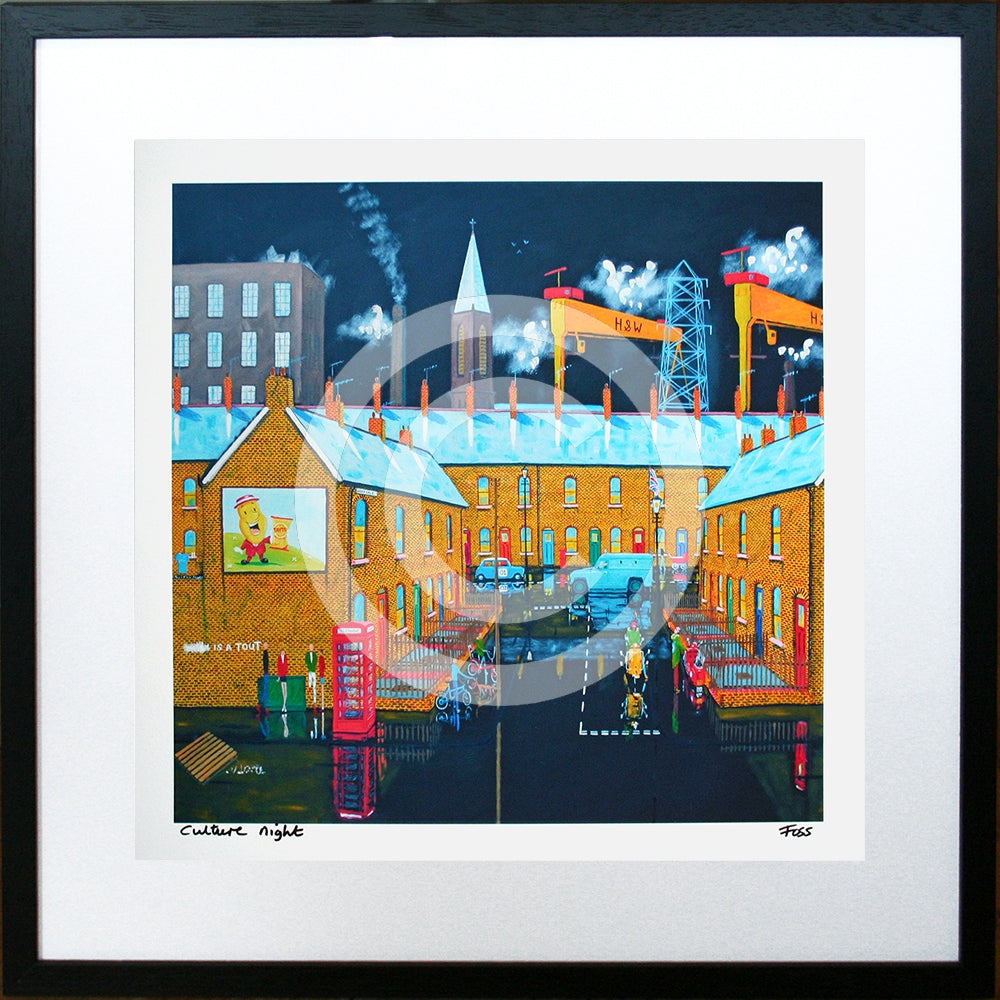 Print - Culture Night 40 x 40 Framed