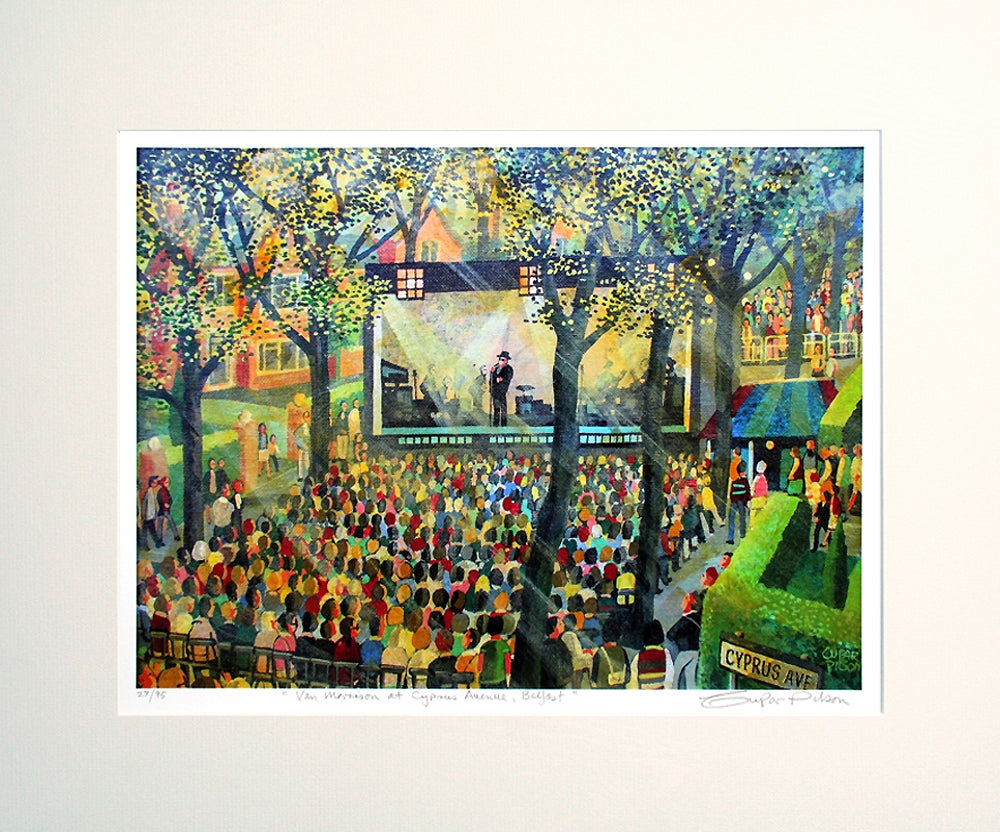 Print - Van Morrison at Cyprus Avenue Unframed