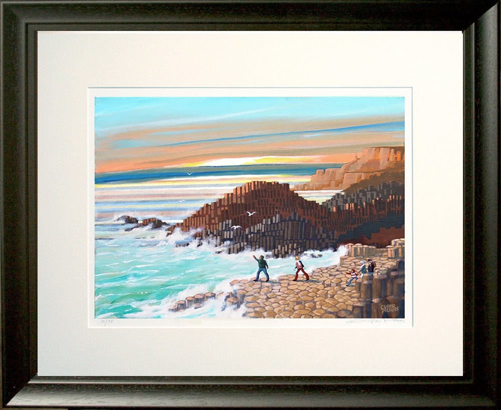 Causeway Sunrise Black Frame
