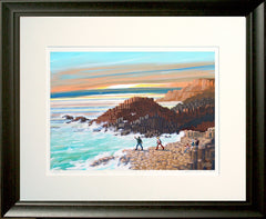 Causeway Sunrise Black Frame