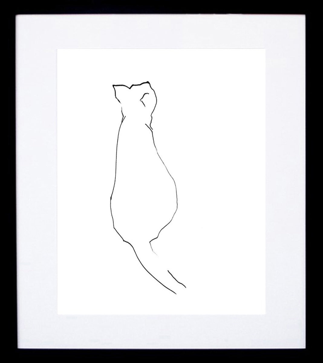 Curious Cat Black frame