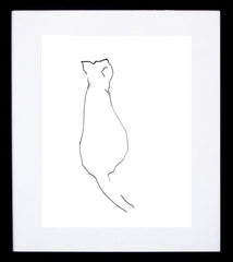 Curious Cat Black frame