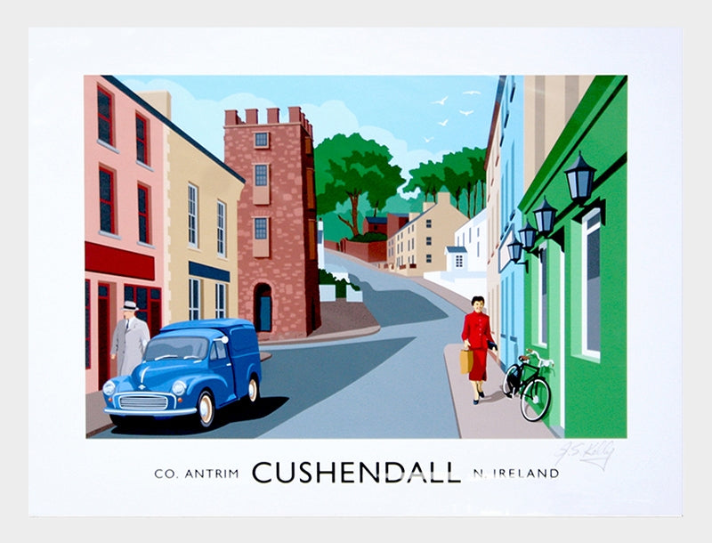Co Antrim - Cushendall Frame Black 70x50
