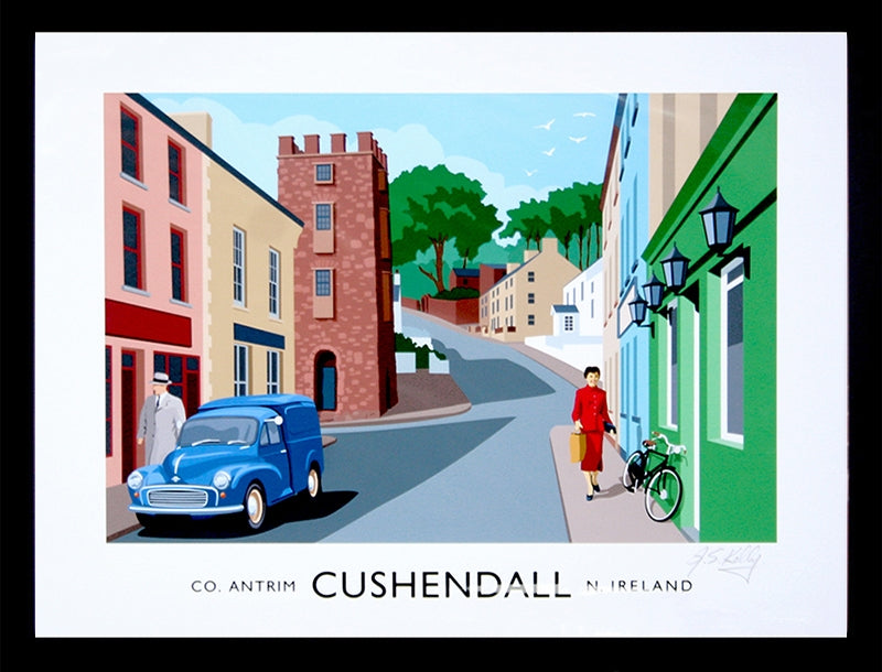 Co Antrim - Cushendall Frame Black 70x50