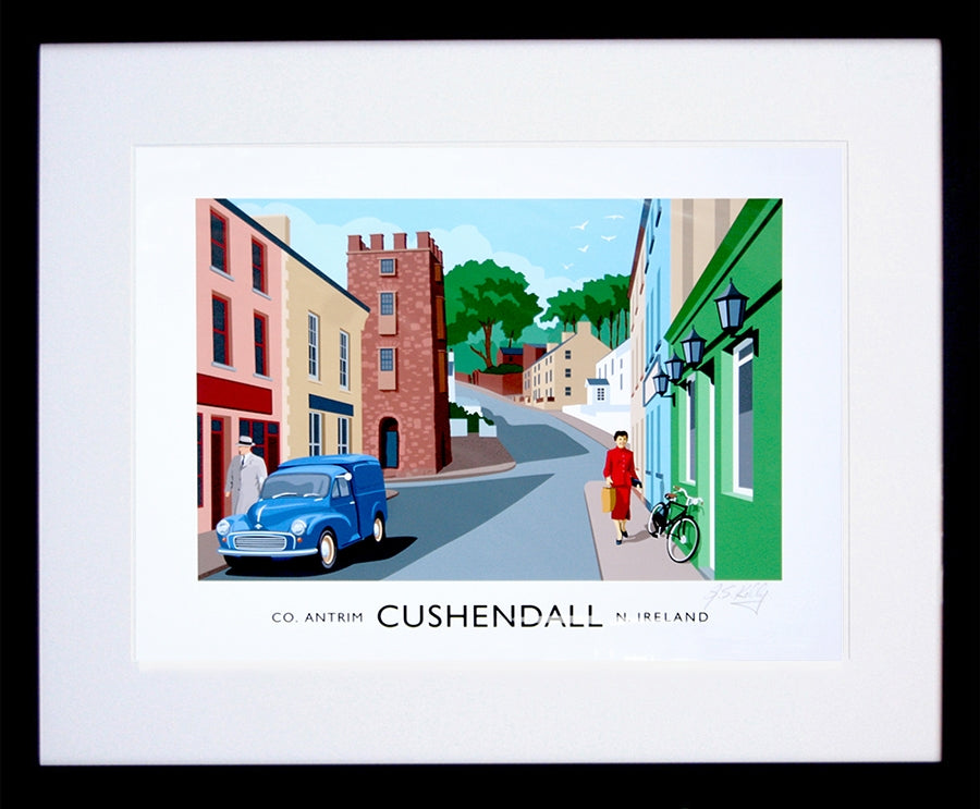 Co Antrim - Cushendall Frame Black 40x30withmount