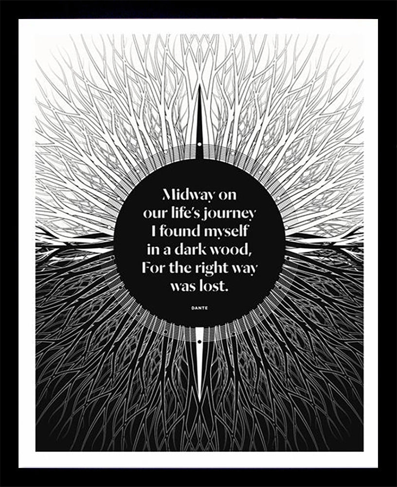 Dante Alighieri - Midway Black Box Frame