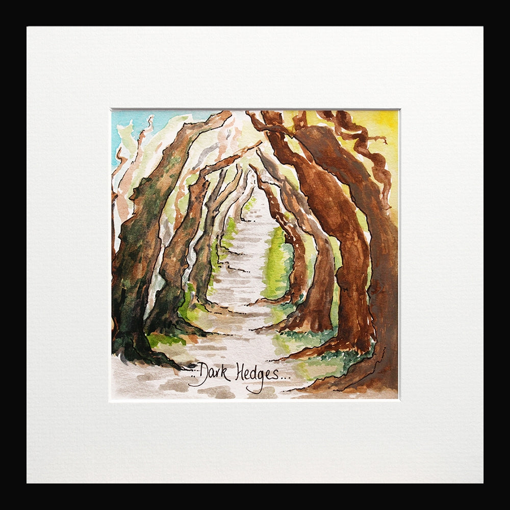 Dark Hedg Small Flat Black Frame