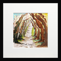 Dark Hedg Small Flat Black Frame