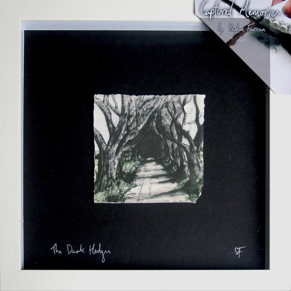 Memories - Dark Hedges Framed 16x16