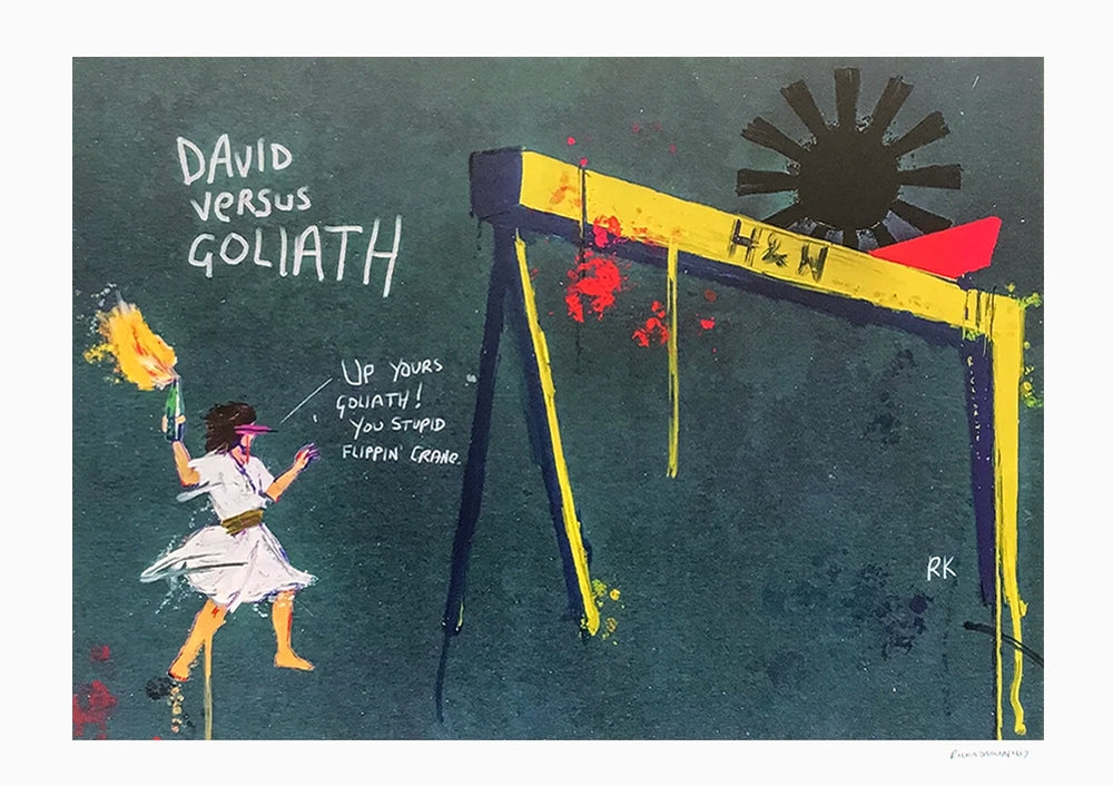 Dave vs Goliath - Unframed