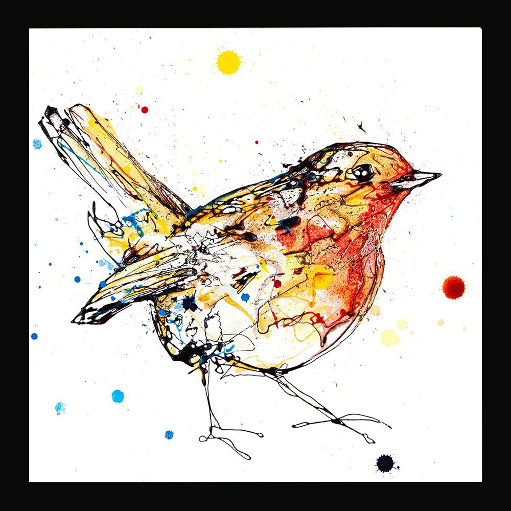 Print Open Edition Animals - Dawn-30 x 30-Black Box Frame (No Mount)